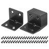 sourcing map 20 Set l Corner Bracket Corner Brace Metal