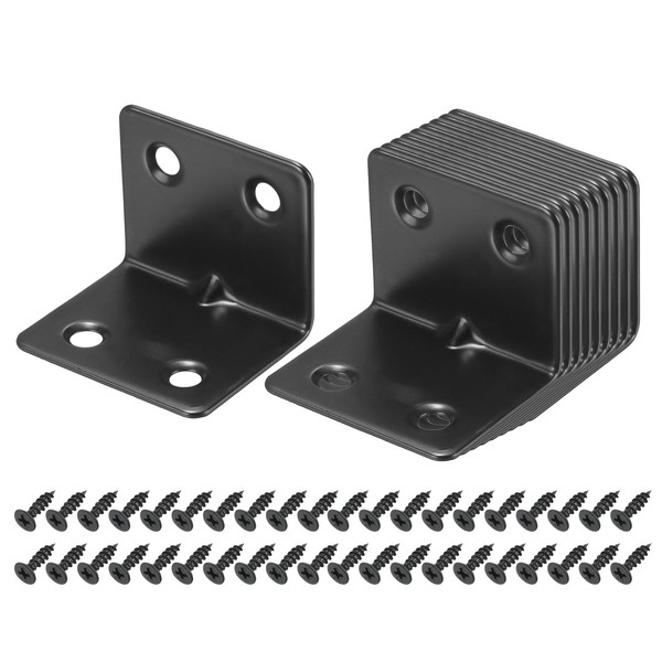 sourcing map 20 Set l Corner Bracket Corner Brace Metal