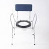 NRS Compact Dovedale Commode with Seat & Backrest, Medium, Modern