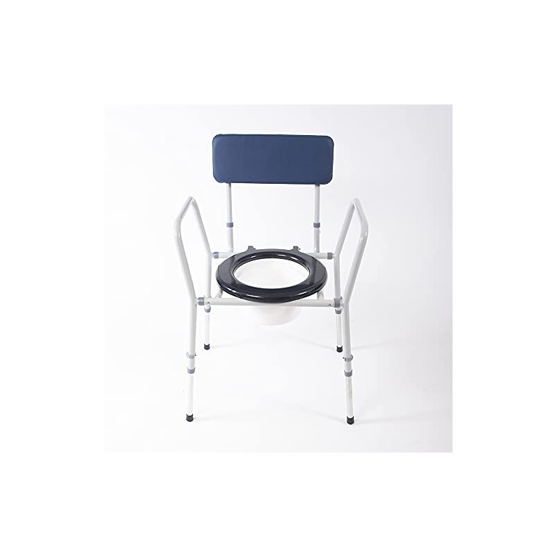 NRS Compact Dovedale Commode with Seat & Backrest, Medium, Modern