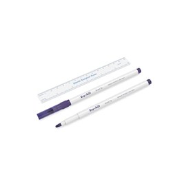 5pk Ezy-Aid STERILE Skin Marker | Gentian Violet Ink, Ruler in Sterile Pack, Individually wrapped | Fine, Regular, Extra Fine & Broad Tip | Non Toxic, Safe on sensitive skin (Broad Tip, 5pk)