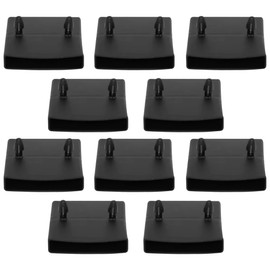 cyclingcolors 10x Slatted Holder Insert Caps for Attaching Caps Holder Slatted Frame Double 74 x 14 mm Plastic Flexible Bed Black