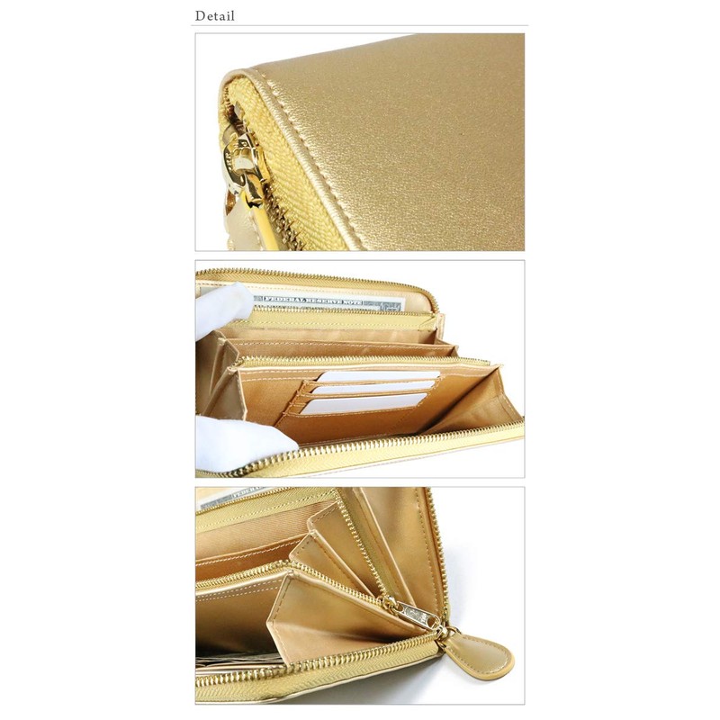 10475-100-305 All Gold Money Luck Wallet, Feng Shui, Men's, Women's,