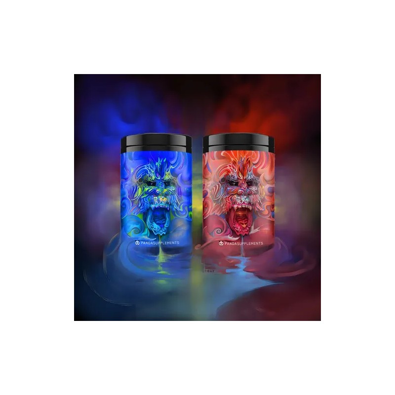 Pre Entreno Panda Supplements Rampage 50 Servicios Sabor Blue Venom