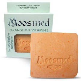 Moosmed Orange with Vitamin E Natural Soap - Vegan Organic Soap Handmade in Germany