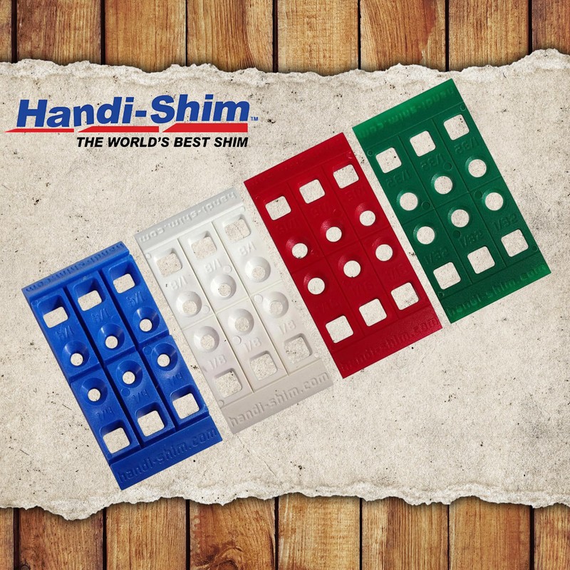 Handi-Shim Heavy Duty Reusable Plastic Construction Shims for Spacing, Leveling,