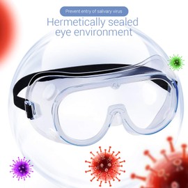 Heden Seger Safety Goggles/Glasses, 2 Pack, Industrial Standards, Vented, Reinforced Resistant Protective Lens, Adjustable Elastic Strap- Packs of 1,2, 5, 10 & 25 Availible