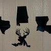 European State Skull Mount hanger - State: Wyoming