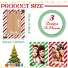 Qunclay 3 Pcs 2024 Christmas Picture Frame 4x6 Inch Christmas