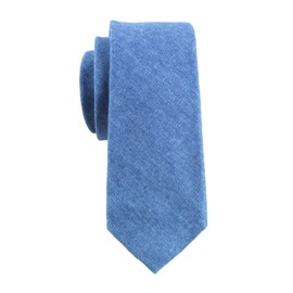 Levao - Corbata de algodón para hombre, Denim- Azul claro, Talla única