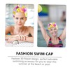 MERRYHAPY 1pc Handmade Flower Swimming Cap Turban for Women Head