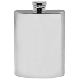 English Pewter Company 6oz Plain Pewter Liquor Hip Flask [FL256]
