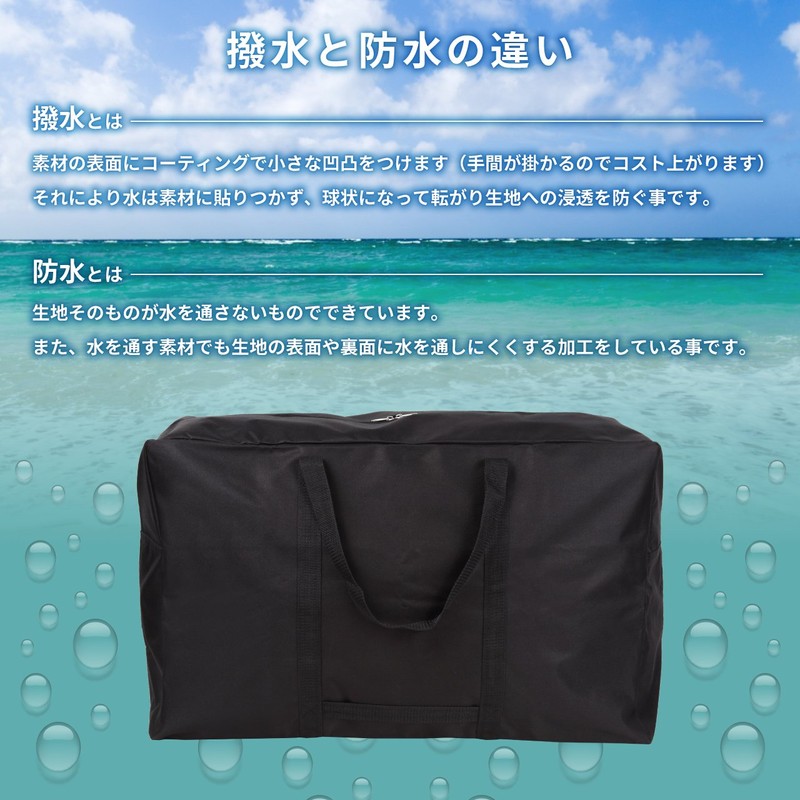 VivaSmile Large Storage Bag, Large Capacity Bag (Black, Large)