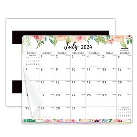 2025 Magnetic Calendar - Magnetic Calendar for Fridge 2025 from Jan. 2025 - Dec. 2025, Magnetic Monthly Calendar, 8" × 10", Tear-off Pad, Blocks with Julian Dates, Magnetic Fridge Calendar for Life