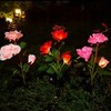XLJLKJDS Solar Rose Light, 3-Head Waterproof IP65, 2 Pack Ground