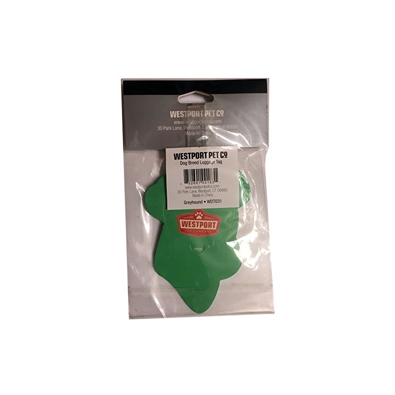 Westport Pet Company Dog Breed Greyhound Luggage Tag- wtd031