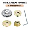 8 Inch Steel Wire Rotary Brush Cutter Trimmer Head,Universal Replacement