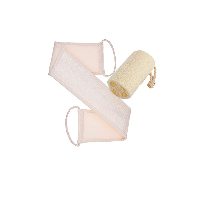 2 en 1 Set de lufa y exfoliante de espalda