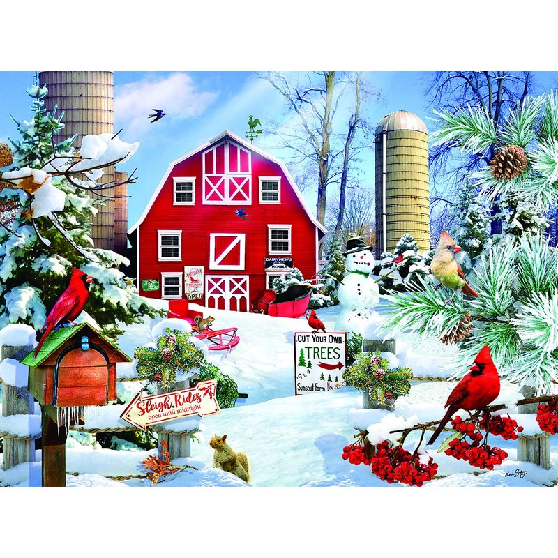 SUNSOUT INC - A Snowy Day on The Farm -