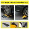Nisorpa 40" Rubber Speed Bump 2-Channel Heavy Duty Cable Protector