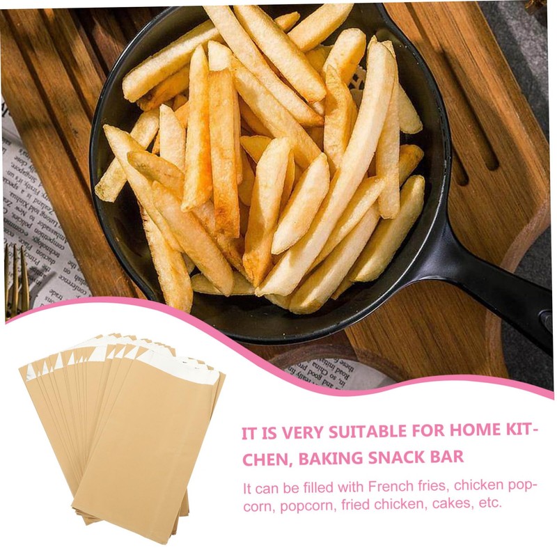 Healvian 100pcs Snack Wrapping Bags Aluminum Foil Oil Proof for