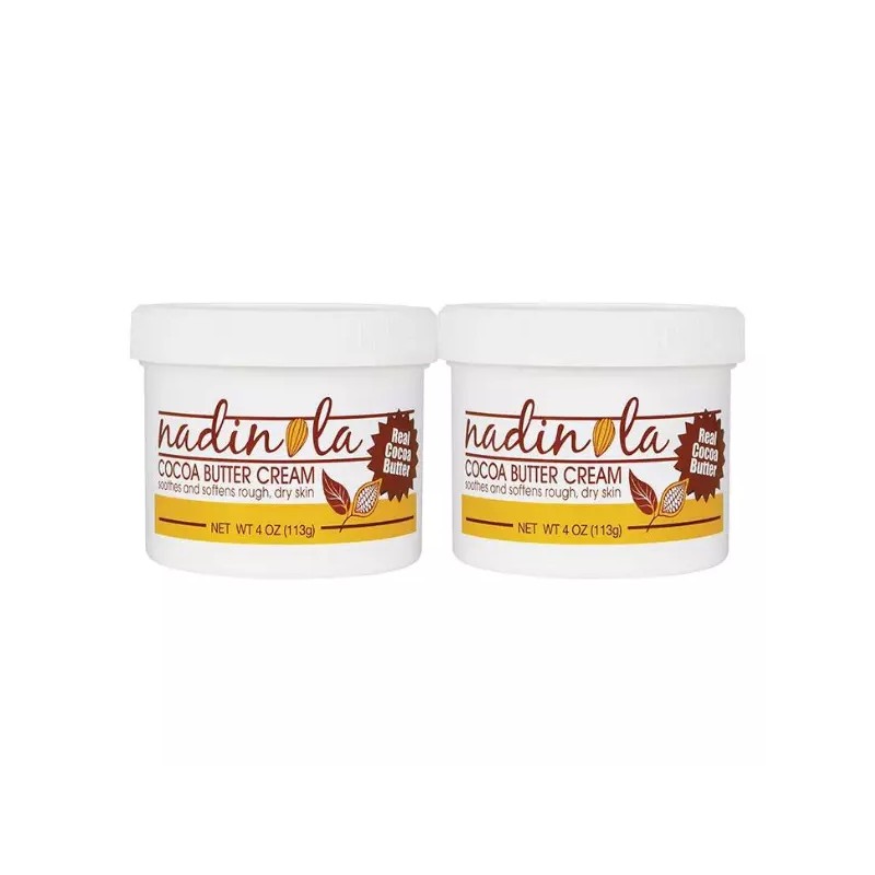 Nadinola Cocoa Butter Cream 4oz Creamy, Non-Greasy Formula 2Pack