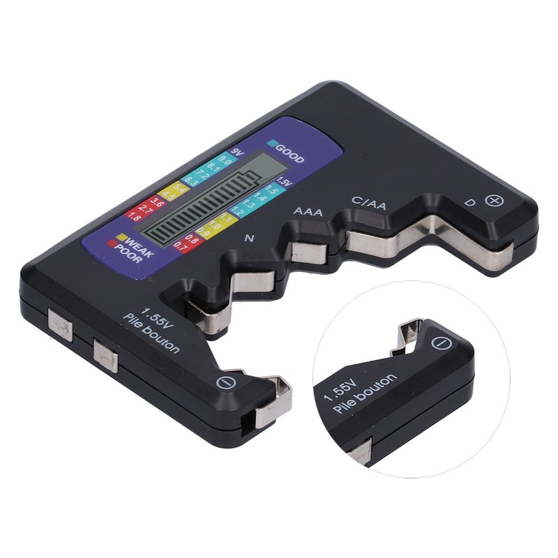 Battery Tester Universal Household Capacity Checker for D C AA