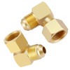 Litorange 2 PCS Propane Gas Oil 90° Elbow Connector Coupling