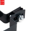 Square End Clamp 50 x 50 Graphite Fence Clamp Strut