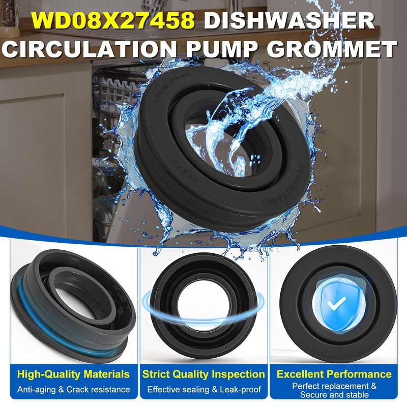 WD08X27458 Dishwasher Floating Seal Assembly Compatible with GE Hotpoint DDT700