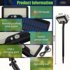 Jefedana Solar Lights for Outdoor Garden: IP65 Waterproof Solar Lights