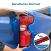 PDKLIN for Silverado Taillamps Stop Reverse Lights Cover Trim Bezel