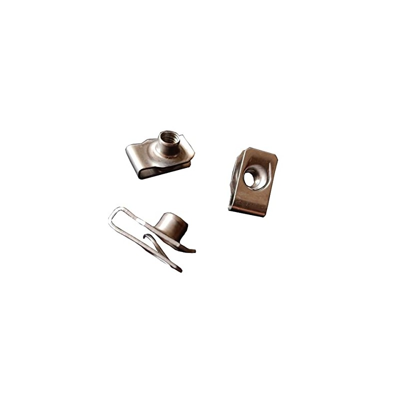 M8 Stainless Steel U -Style Clip-On Nut,U-Type Fasteners (Pack of