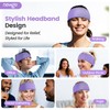 NEWGO Solid Gel Pack Head Brace Strap Grey Purple