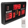 Yz 35 X18 X3Electronic Large Basketball Scoreboard with Buzzer, Wall-Mounted