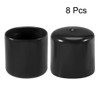sourcing map 8pcs Rubber End Caps 45mm ID Vinyl Round