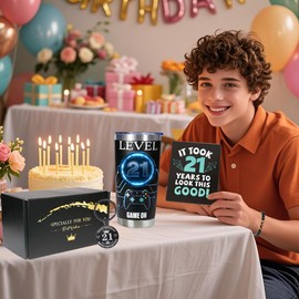 Carselage 21st Birthday Gifts for Him, Cool 21 Year Old Gift for Son, Gamer Gifts for Teenage Boy, Christmas Gift for Male, Nephew, Boyfriend, Brother