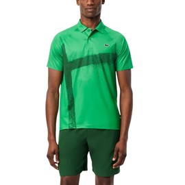 Lacoste Men's Sport Tennis X Novak Djokovic Shorts, Green/Bright Green, Medium