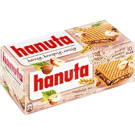 Hanuta Hazelnut Wafers 10 Count (pack of 3)