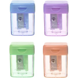1Pc Random Color Mini Manual Portable Pencil Sharpener for Student Office Stationery Pencil Sharpeners