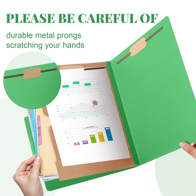 Skyygemm 12 Pack Classification File Folders Bulk with Divider and