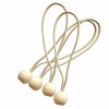 Shatex Wheat 8",12pack Ball Bungee Canopy TarpTie Down Cord for
