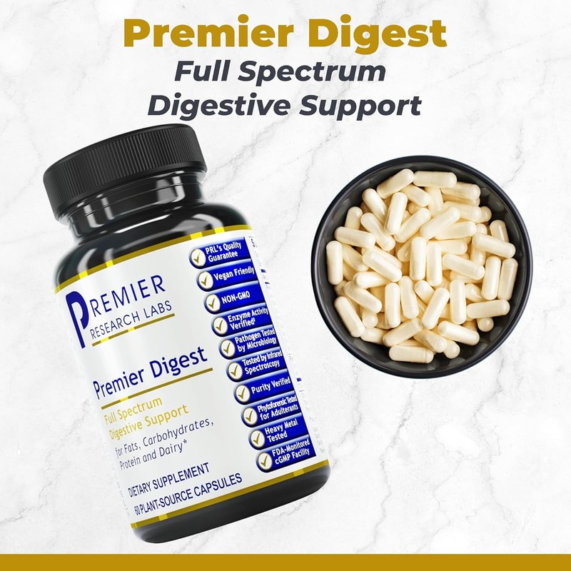 Premier Research Labs Active Digestive Enzymes with Probiotic and Prebiotics
