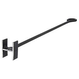 BBQ Fans Letter H Branding Iron for Steak, Buns, Wood & Leather | Includes Wood Steak Plate