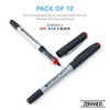 ZBRANDS // Red Ink Pens, Liquid Ink Roller Pen, Micro