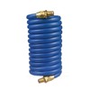 Blue Coiled Vinyl Hose, 108"