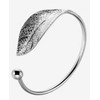 Bracelet Sterling Silver 925 Leaf Design Adjustable Bangle Bracelet