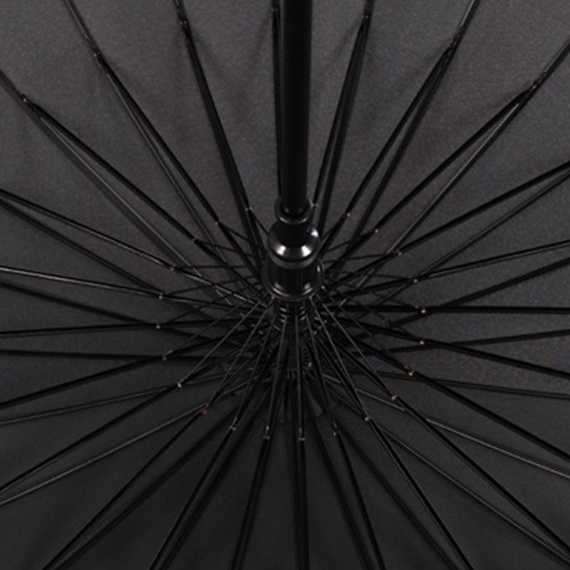 Sword Umbrella 16 Ribs Black Unique Rainproof Straight Long Stick