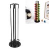 40 Capsule Coffee Pod Holder 360 Degree Rotating Carousel Storage