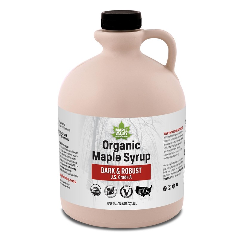 Maple Valley Organic Pure Maple Syrup, Dark & Robust Better